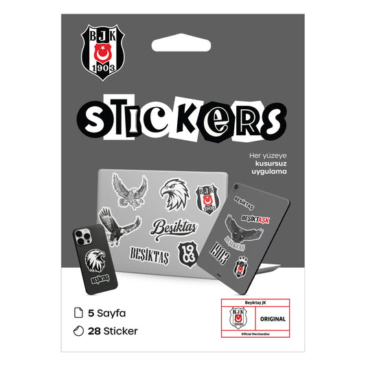 Beşiktaş Gri Sticker Paketi