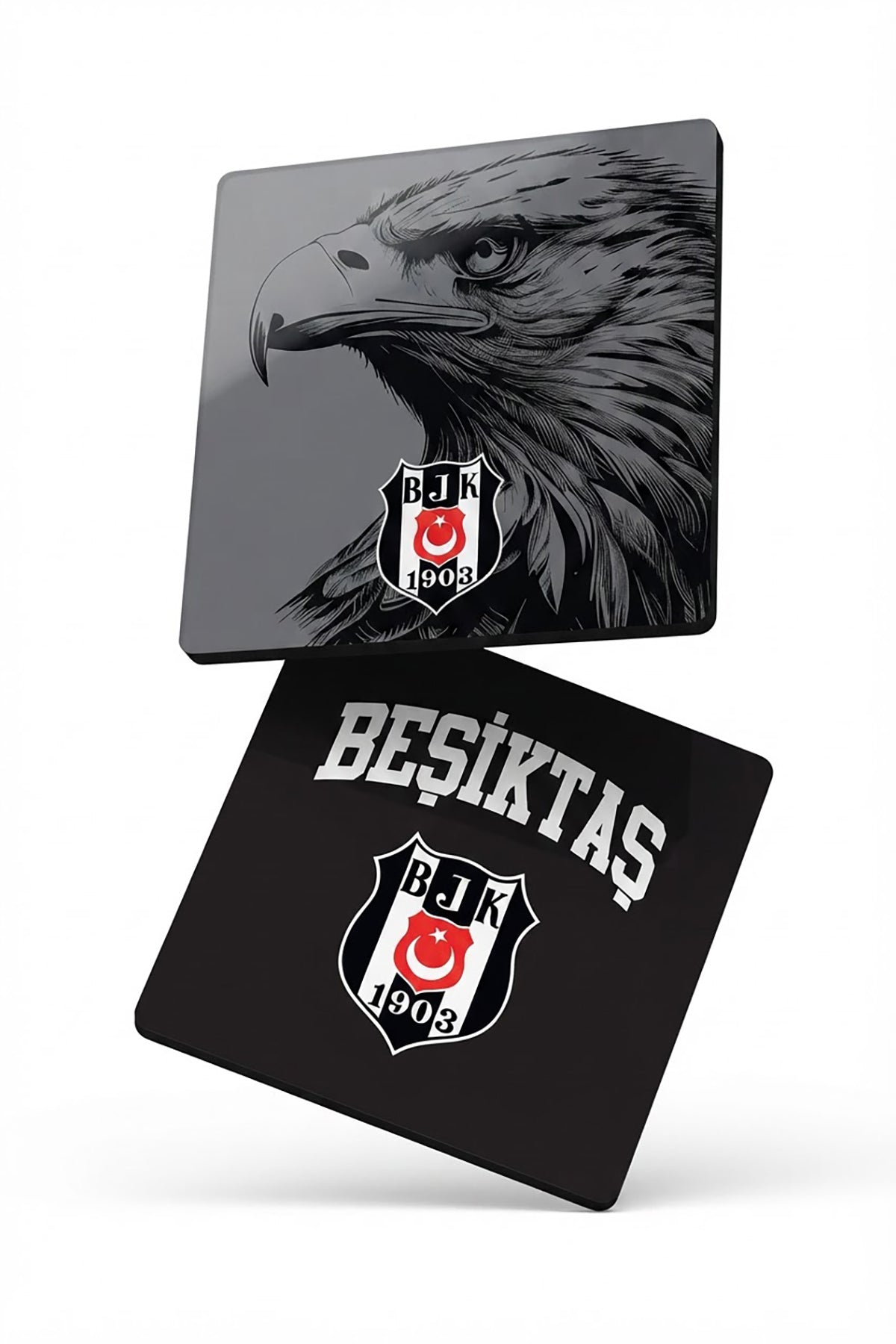 Beşiktaş Kartal Arma Ahşap Bardak Altlığı