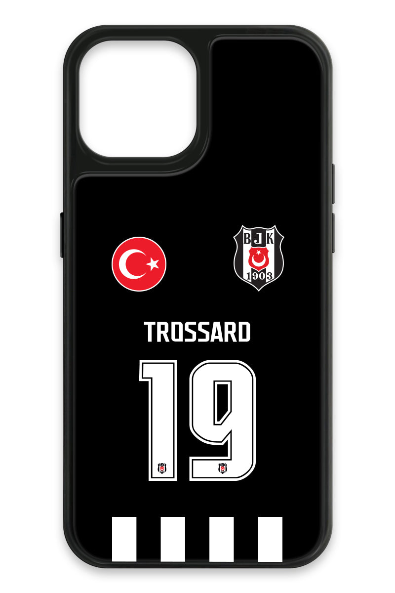 Beşiktaş Leandro Trossard Forma iPhone 14 Cam Telefon Kılıfı