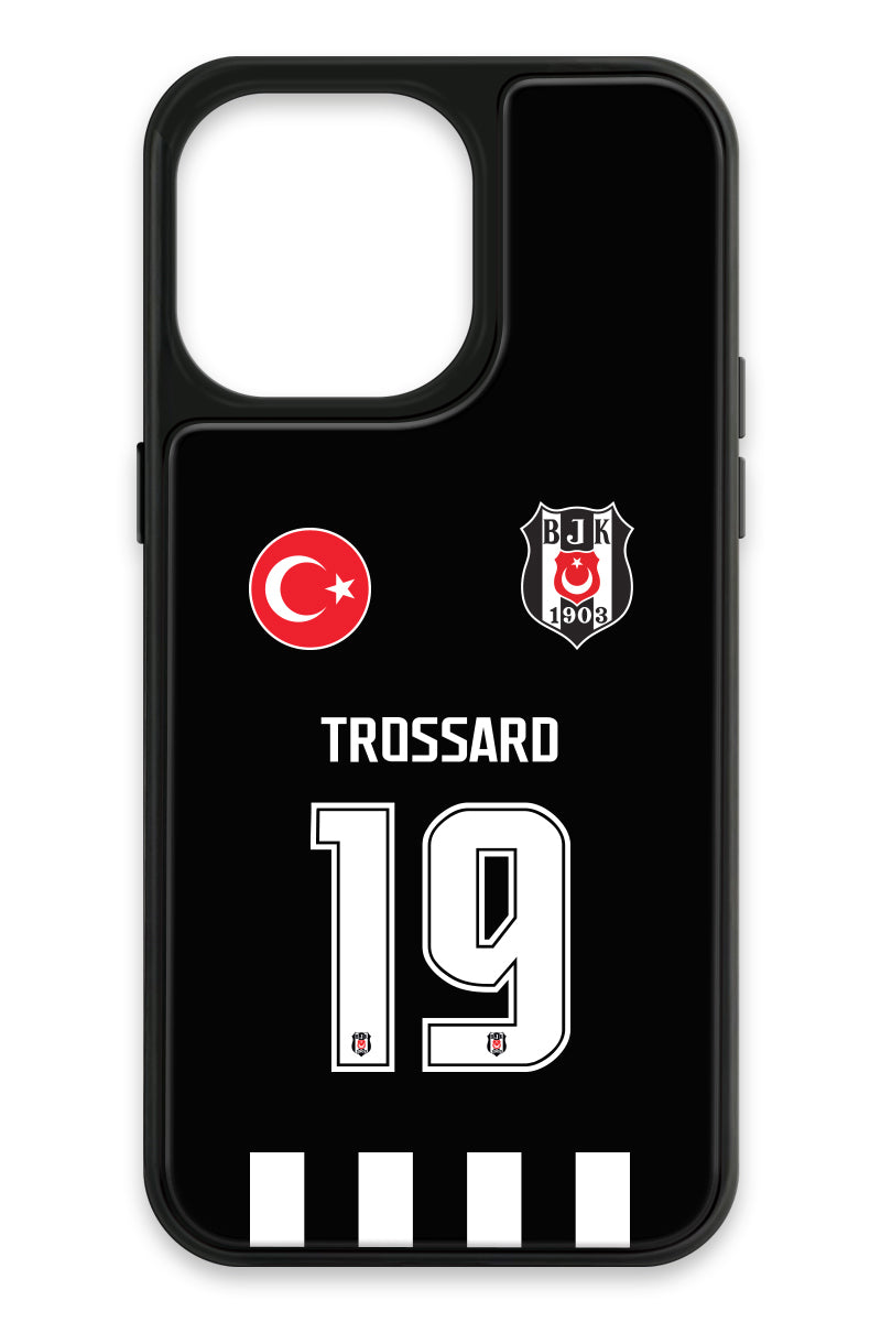Beşiktaş Leandro Trossard Forma iPhone 14 Pro Max Cam Telefon Kılıfı