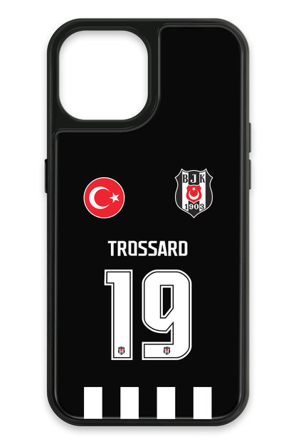 Beşiktaş Leandro Trossard Forma iPhone 15 Cam Telefon Kılıfı