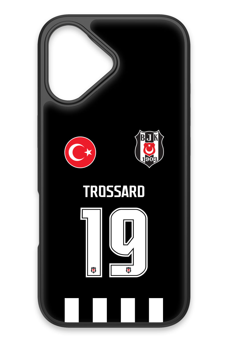 Beşiktaş Leandro Trossard Forma iPhone 17 Cam Telefon Kılıfı