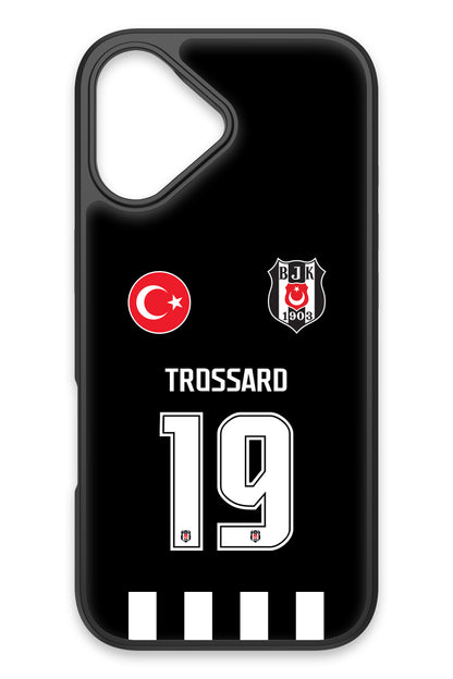 Beşiktaş Leandro Trossard Forma iPhone 17 Cam Telefon Kılıfı