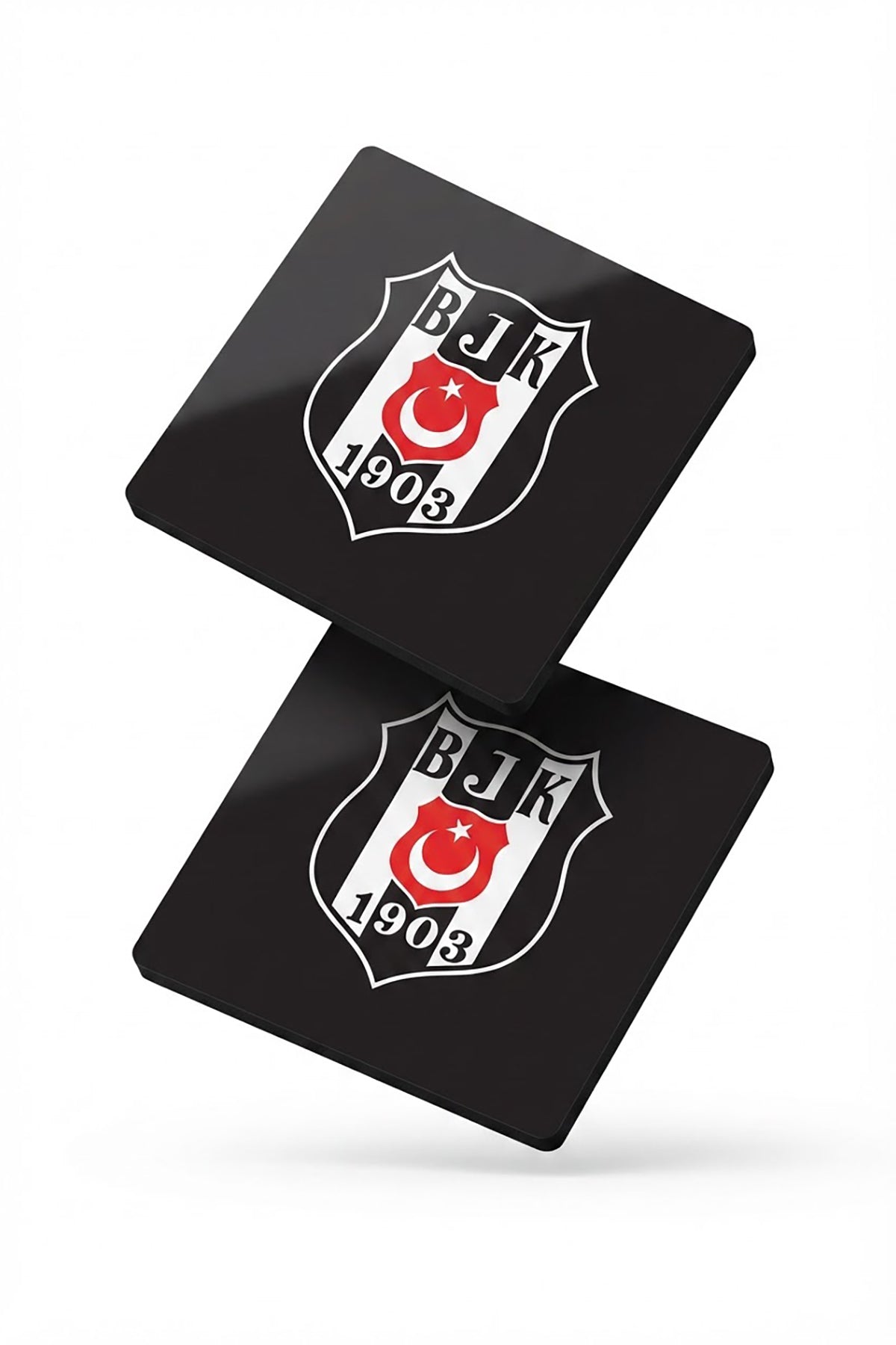 Beşiktaş Logo Ahşap Bardak Altlığı