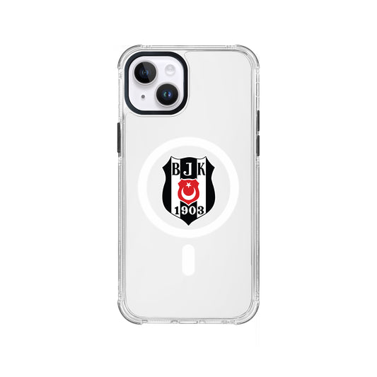 Beşiktaş Magsafe Logo Şeffaf iPhone 13 Telefon Kılıfı