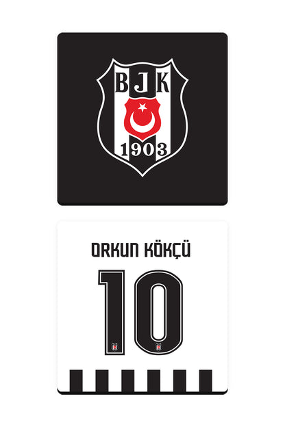 Beşiktaş Orkun Kökçü Ahşap Bardak Altlığı 2'li Set