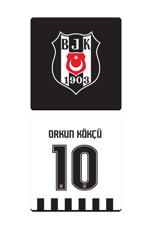 Beşiktaş Orkun Kökçü Ahşap Bardak Altlığı 2'li Set