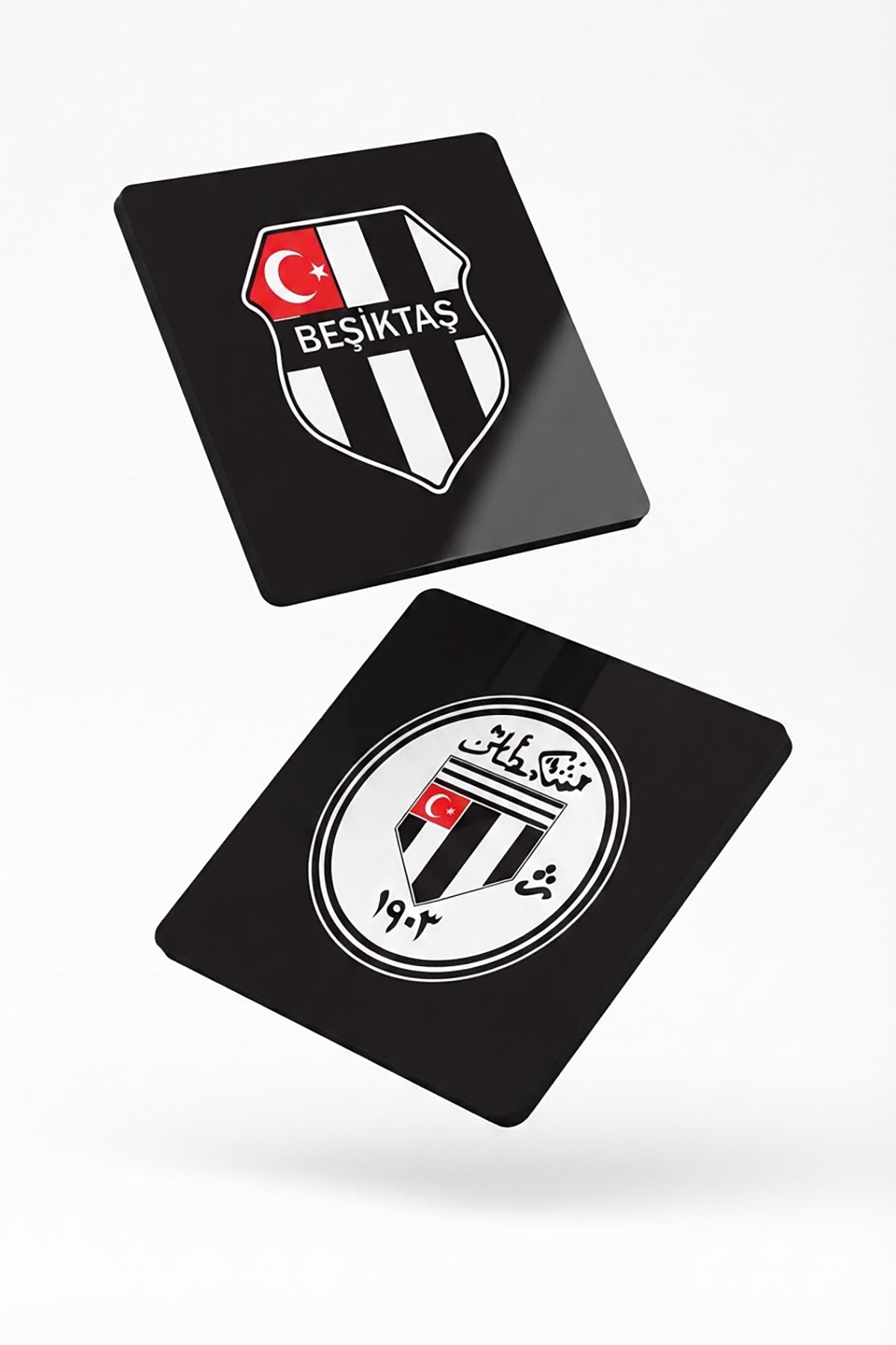 Beşiktaş Retro Arma Ahşap Bardak Altlığı