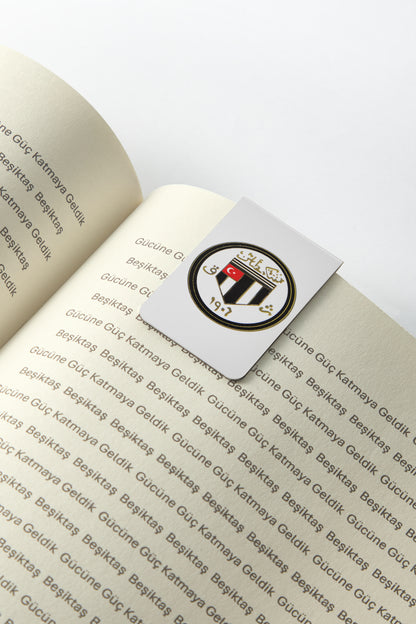 Beşiktaş Retro Arma Mıknatıslı Kitap Ayracı