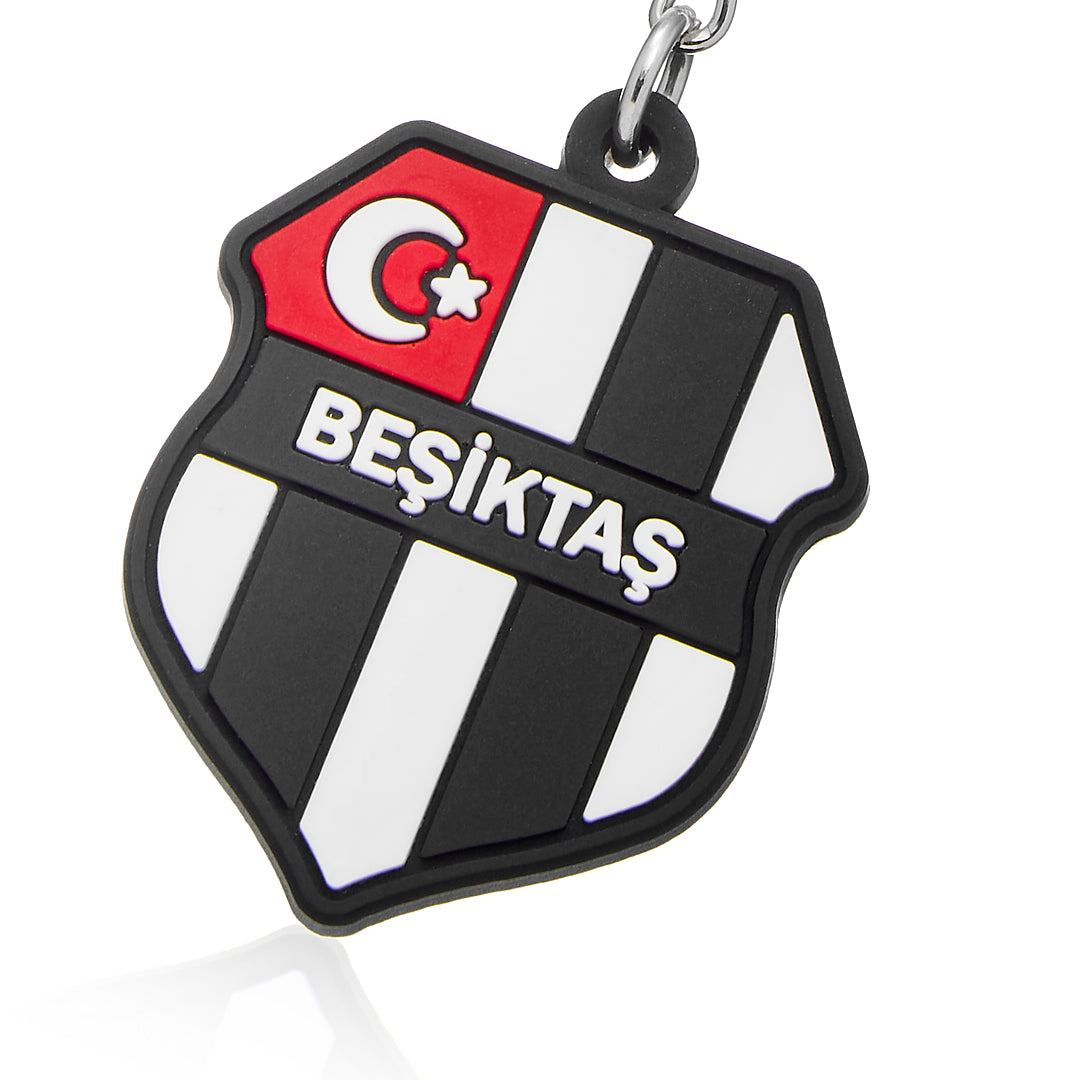 Beşiktaş Retro Arma Silikon Anahtarlık