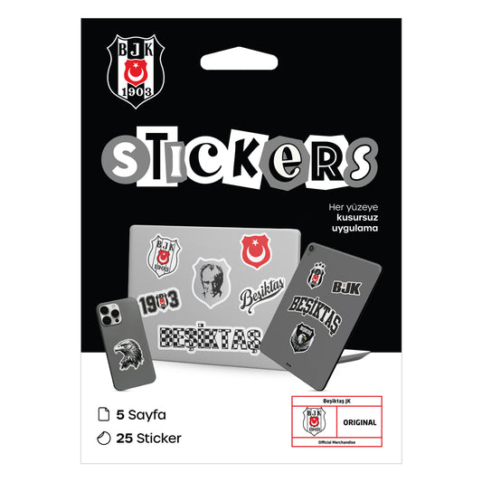 Beşiktaş Siyah Sticker Paketi
