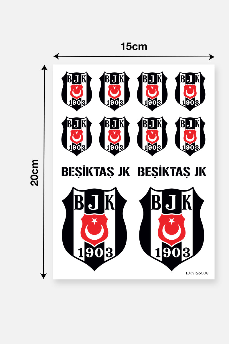Beşiktaş Sticker Seti Arma - Lisanslı Orijinal