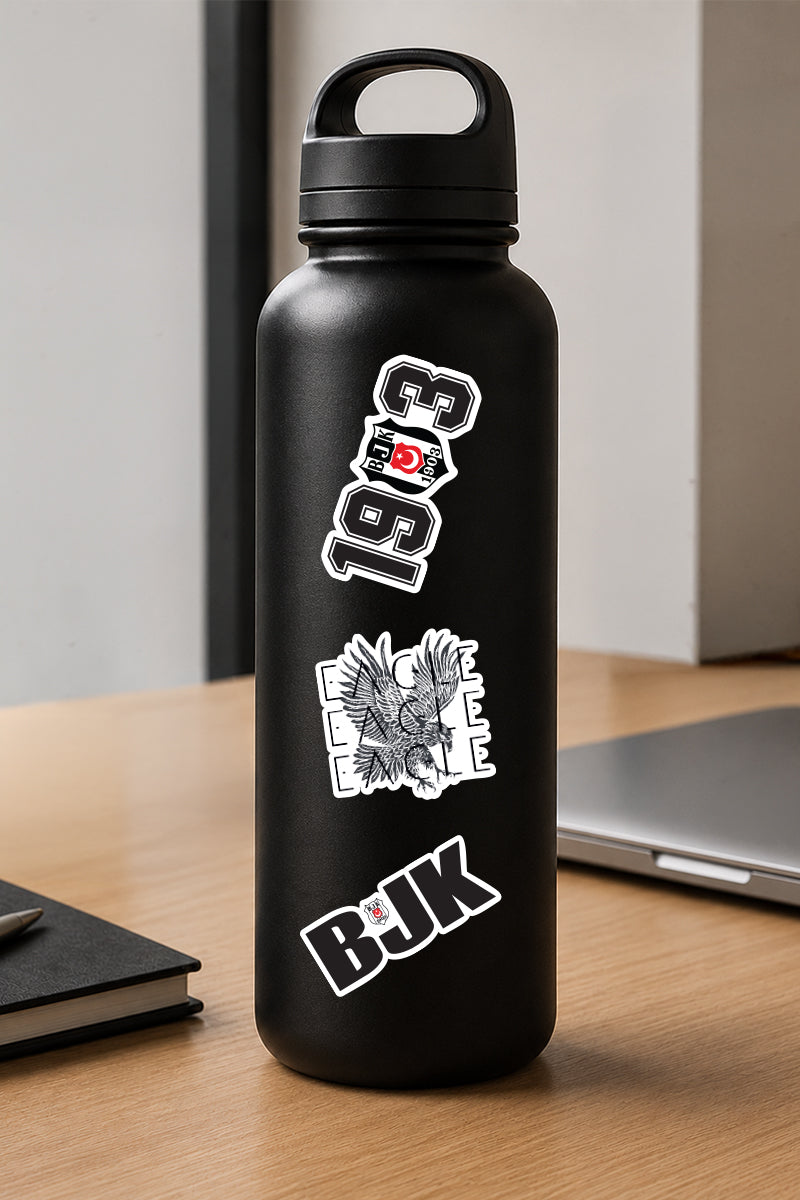 Beşiktaş Sticker Seti Bayrak & Atatürk - Lisanslı Orijinal