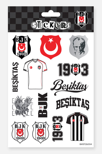 Beşiktaş Sticker Seti Bayrak & Atatürk - Lisanslı Orijinal