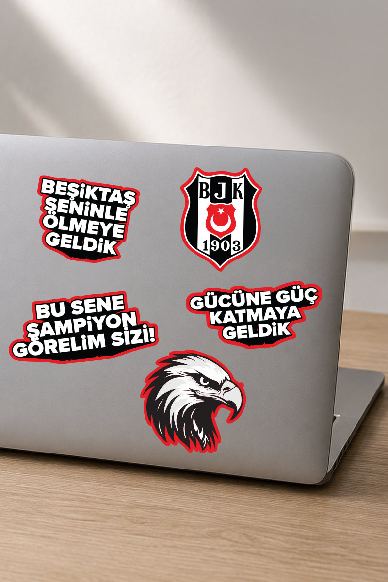 Beşiktaş Sticker Seti Çok Sevdik - Lisanslı Orijinal