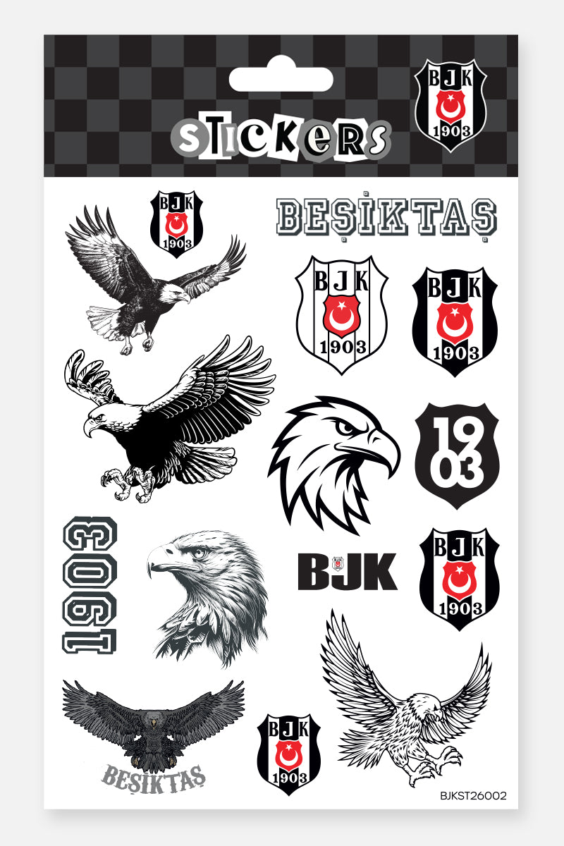 Beşiktaş Sticker Seti Kartal - Lisanslı Orijinal