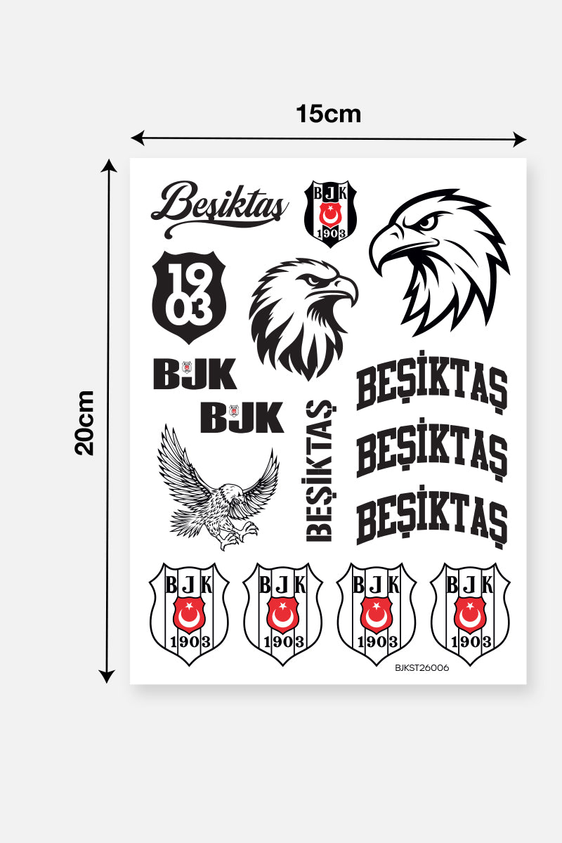 Beşiktaş Sticker Seti Kolej - Lisanslı Orijinal
