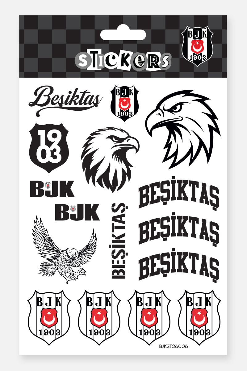 Beşiktaş Sticker Seti Kolej - Lisanslı Orijinal