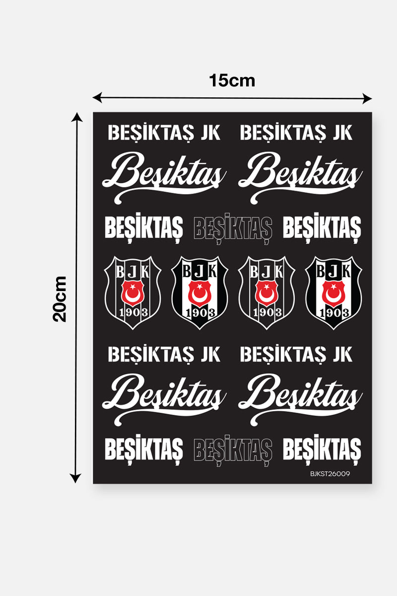 Beşiktaş Sticker Seti Yazı - Lisanslı Orijinal
