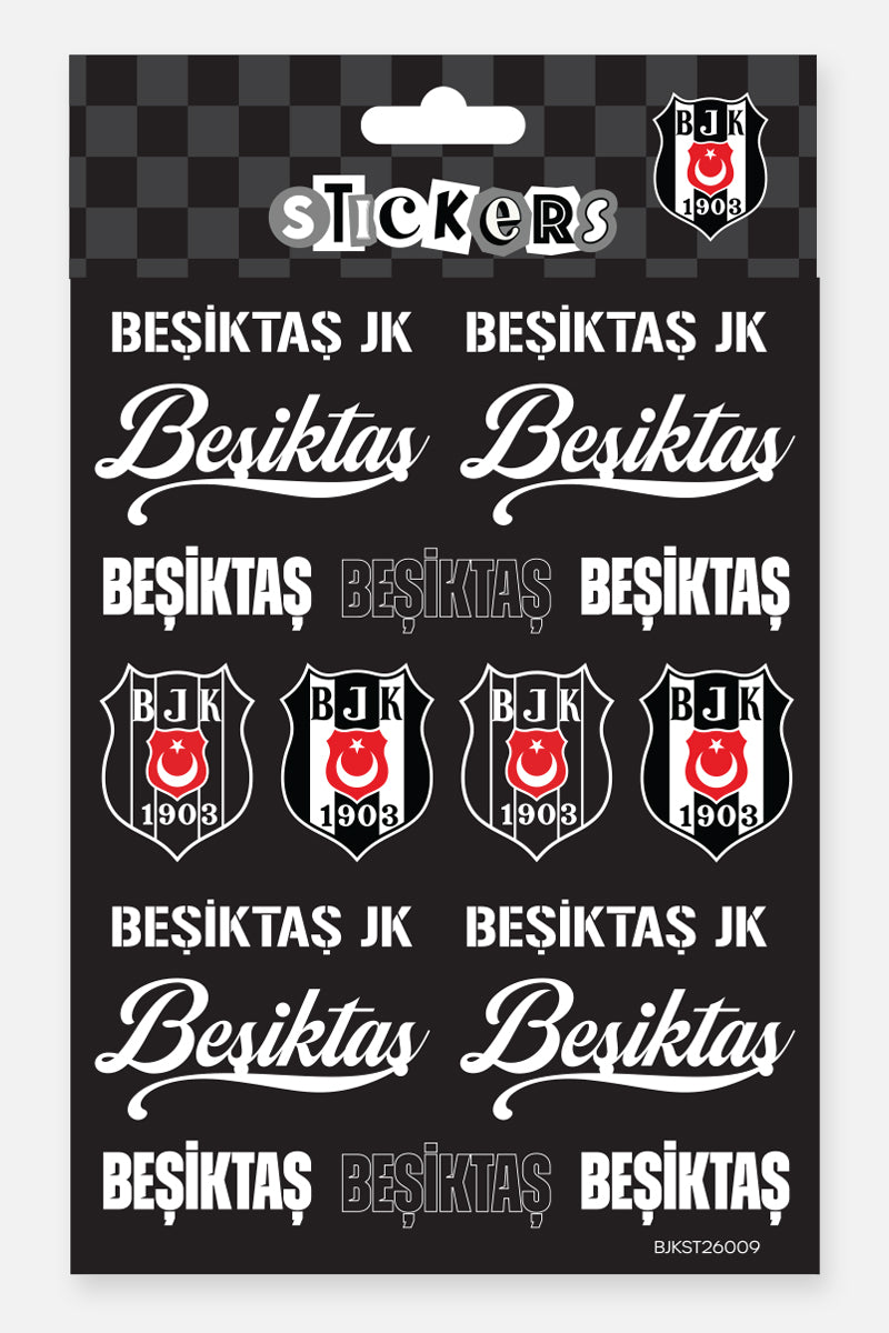 Beşiktaş Sticker Seti Yazı - Lisanslı Orijinal