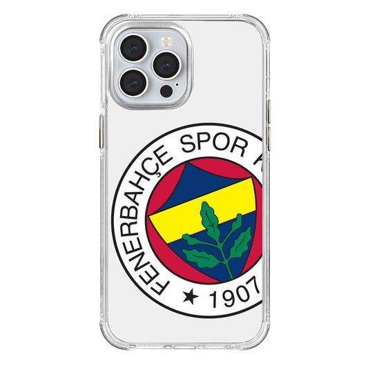 Fenerbahçe Büyük Logo Şeffaf iPhone 13 Pro Max Telefon Kılıfı