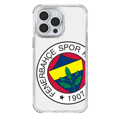 Fenerbahçe Büyük Logo Şeffaf iPhone 13 Pro Telefon Kılıfı