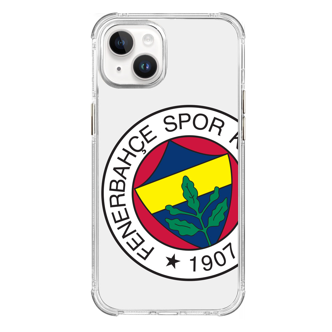 Fenerbahçe Büyük Logo Şeffaf iPhone 13 Telefon Kılıfı