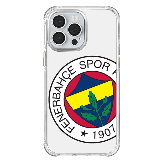 Fenerbahçe Büyük Logo Şeffaf iPhone 14 Pro Max Telefon Kılıfı