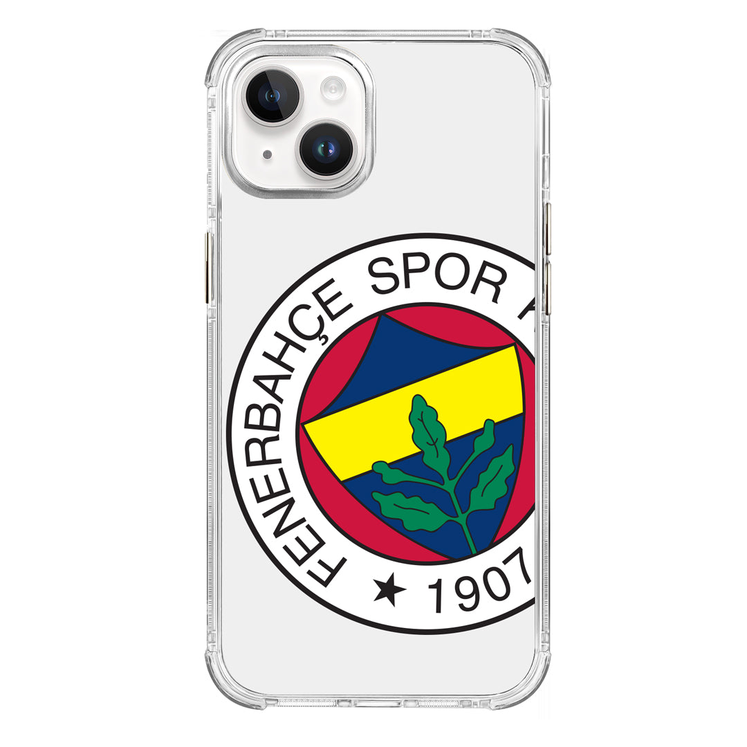 Fenerbahçe Büyük Logo Şeffaf iPhone 14 Telefon Kılıfı