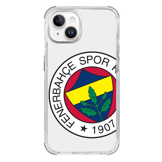 Fenerbahçe Büyük Logo Şeffaf iPhone 15 Pro Telefon Kılıfı