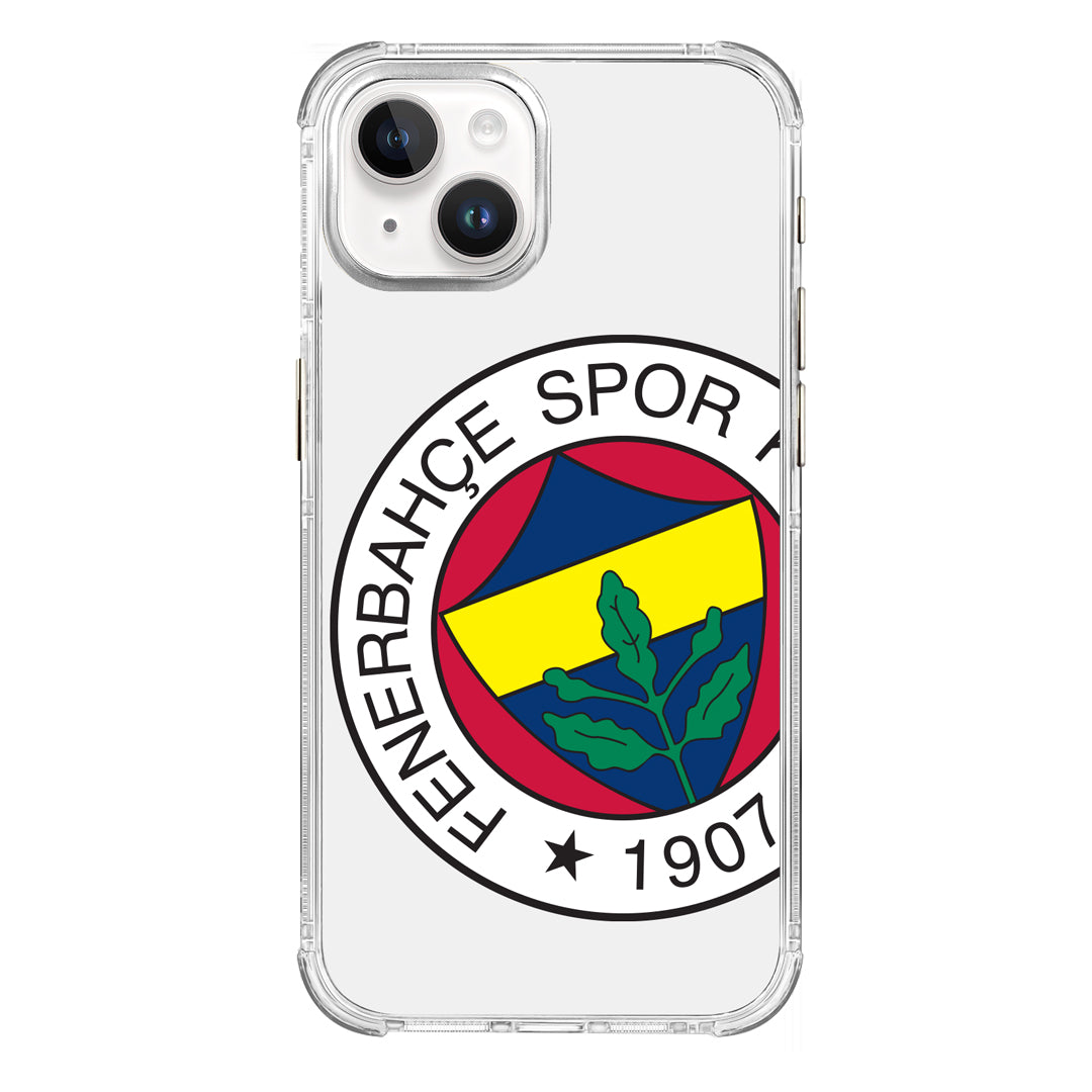 Fenerbahçe Büyük Logo Şeffaf iPhone 15 Telefon Kılıfı