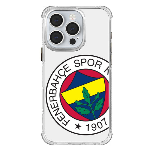 Fenerbahçe Büyük Logo Şeffaf iPhone 16 Pro Telefon Kılıfı