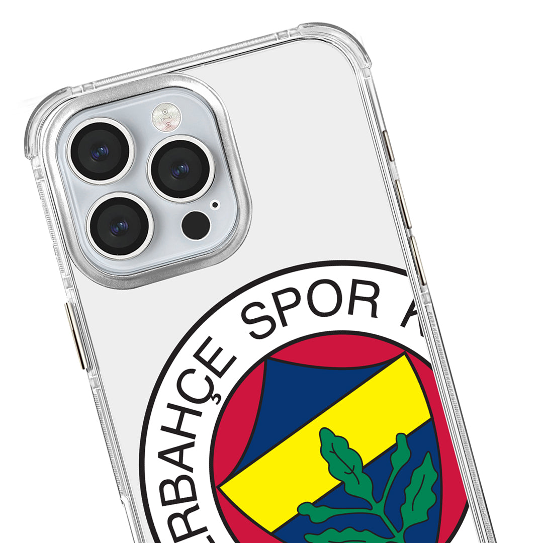 Fenerbahçe Büyük Logo Şeffaf iPhone 16 Pro Max Telefon Kılıfı