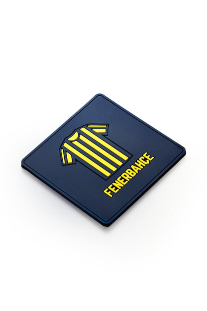 Fenerbahçe Çubuklu Forma Silikon Bardak Altlığı