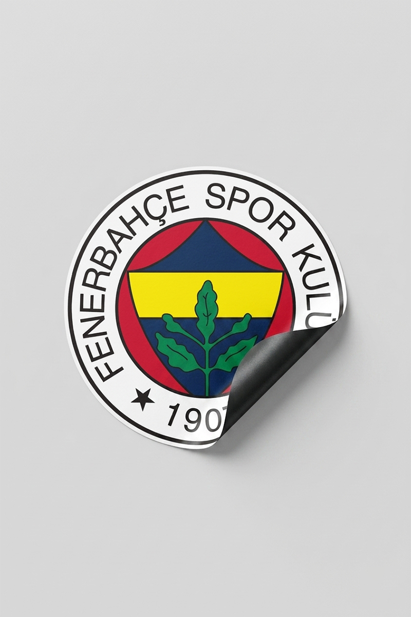 Fenerbahçe Duvar Sticker Arma - Lisanslı Orijinal