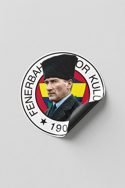 Fenerbahçe Duvar Sticker Atatürk - Lisanslı Orijinal
