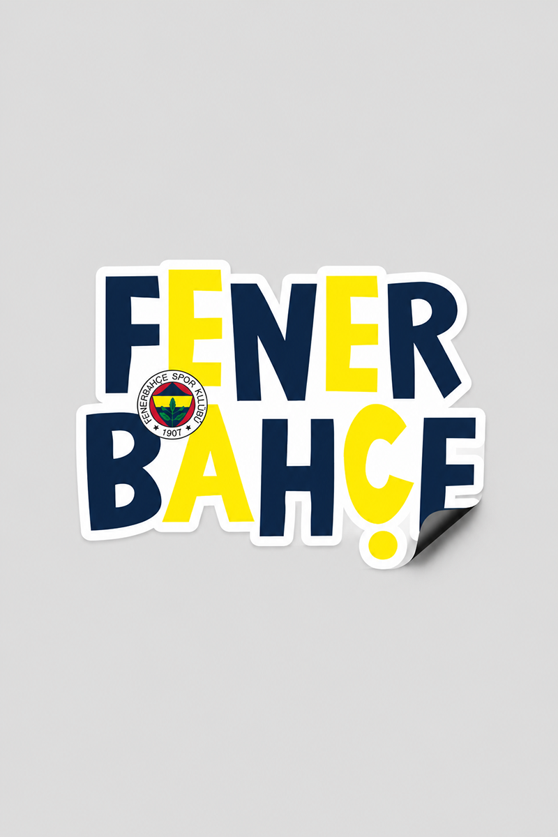 Fenerbahçe Duvar Sticker Logo - Lisanslı Orijinal