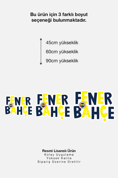 Fenerbahçe Duvar Sticker Logo - Lisanslı Orijinal