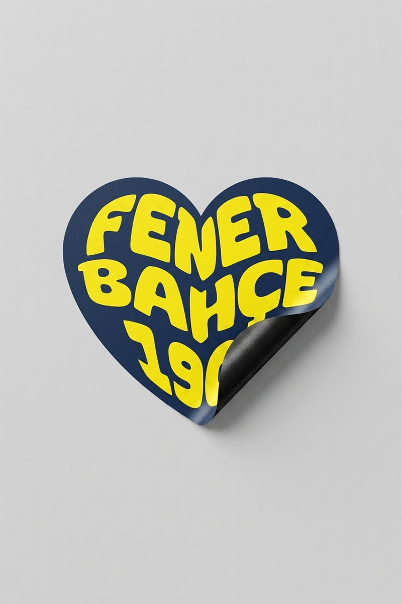 Fenerbahçe Duvar Sticker Yaşa Fenerbahçe - Lisanslı Orijinal