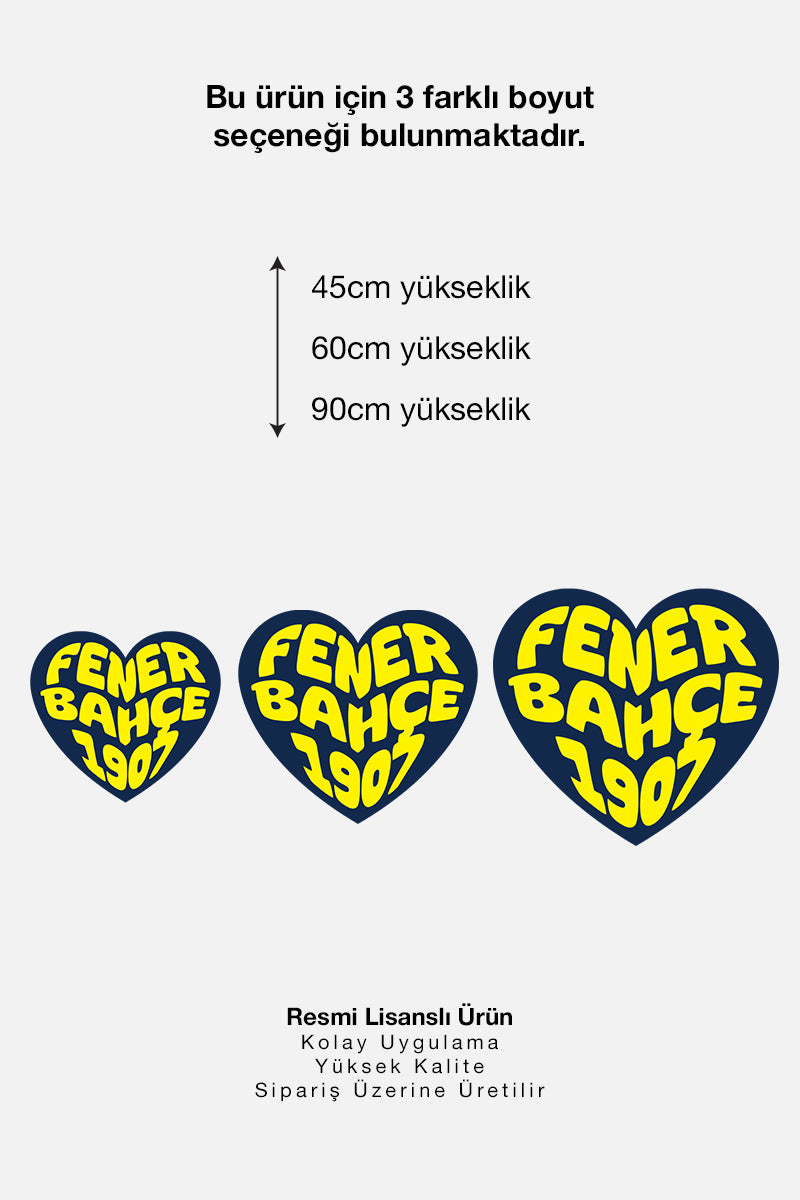 Fenerbahçe Duvar Sticker Yaşa Fenerbahçe - Lisanslı Orijinal