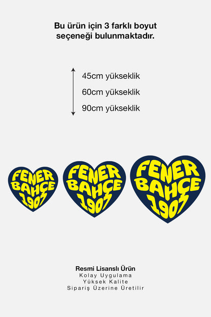 Fenerbahçe Duvar Sticker Yaşa Fenerbahçe - Lisanslı Orijinal
