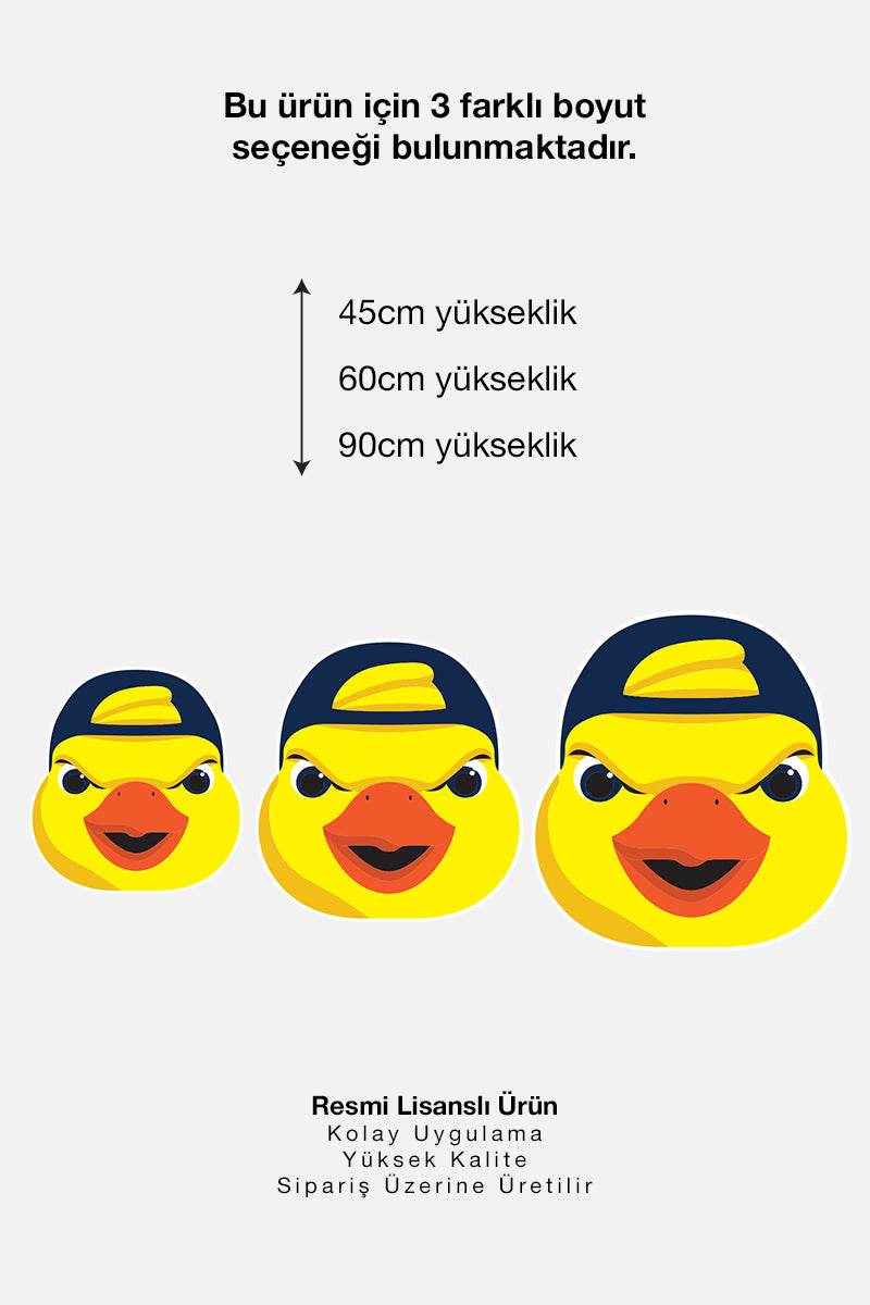 Fenerbahçe Duvar Sticker Yellow Canary - Lisanslı Orijinal