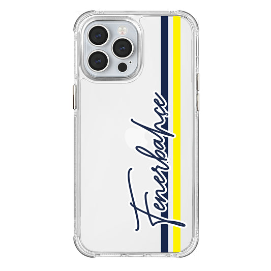 Fenerbahçe El Yazı Şeffaf iPhone 13 Pro Max Telefon Kılıfı