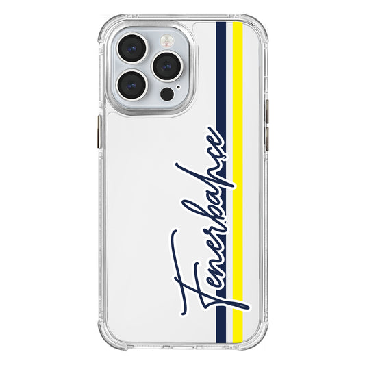 Fenerbahçe El Yazı Şeffaf iPhone 14 Pro Max Telefon Kılıfı