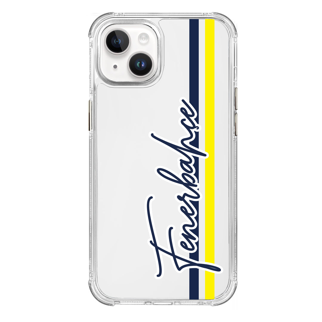 Fenerbahçe El Yazı Şeffaf iPhone 14 Telefon Kılıfı