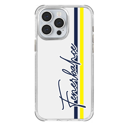 Fenerbahçe El Yazı Şeffaf iPhone 15 Pro Max Telefon Kılıfı