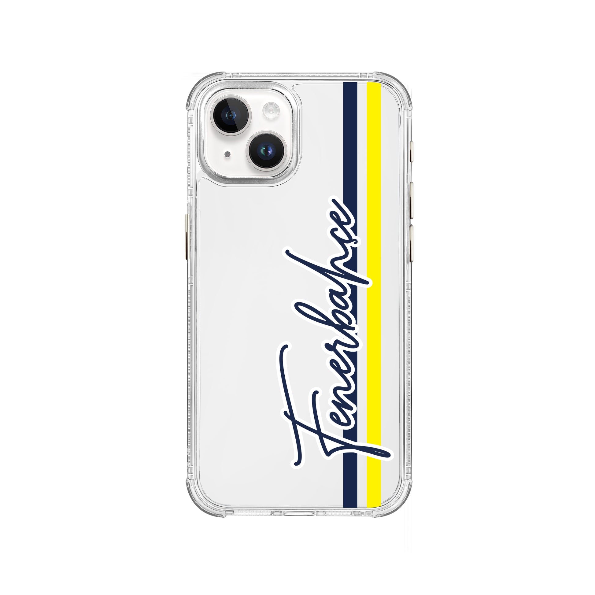 Fenerbahçe El Yazı Şeffaf iPhone 15 Telefon Kılıfı