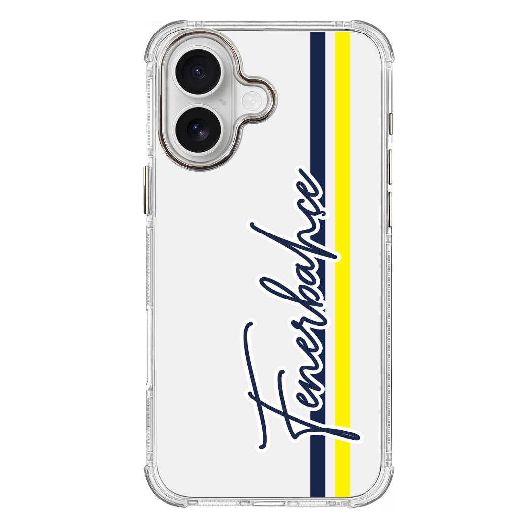 Fenerbahçe El Yazı Şeffaf iPhone 16 Telefon Kılıfı
