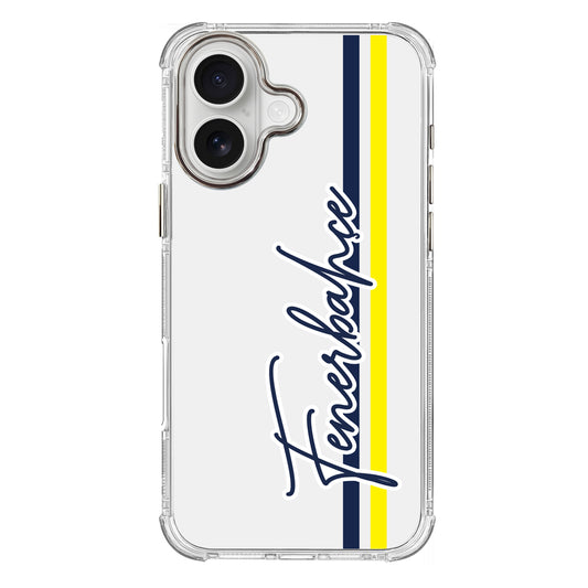 Fenerbahçe El Yazı Şeffaf iPhone 16 Telefon Kılıfı