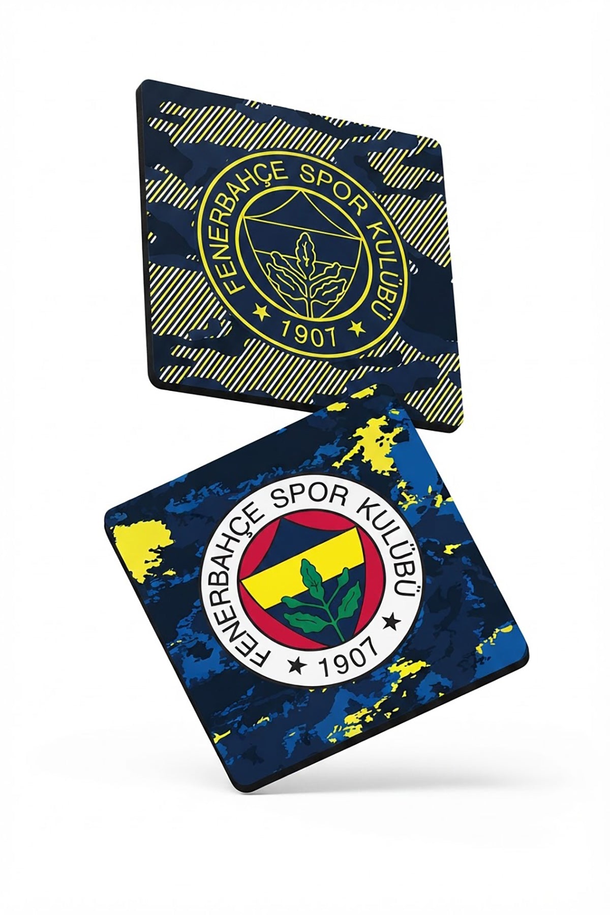 Fenerbahçe Kamuflaj Arma Ahşap Bardak Altlığı